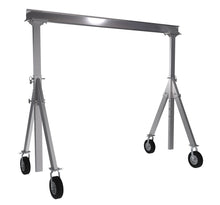 Load image into Gallery viewer, Adjustable Height Aluminum Gantry Cranes with Pneumatic Casters