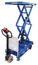 Load image into Gallery viewer, Powered Drive and Powered Lift Hydraulic Scissor Carts