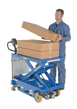 Load image into Gallery viewer, Powered Drive and Powered Lift Hydraulic Scissor Carts
