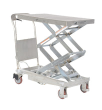 Load image into Gallery viewer, Partially Stainless Steel Hydraulic Elevating Carts