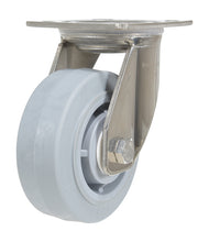 Load image into Gallery viewer, TPR(Thermoplastic Rubber) On Stainless Steel Casters