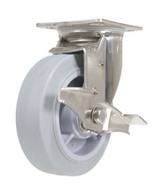 Load image into Gallery viewer, TPR(Thermoplastic Rubber) On Stainless Steel Casters