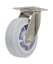 Load image into Gallery viewer, TPR(Thermoplastic Rubber) On Stainless Steel Casters