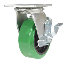 Load image into Gallery viewer, Polyurethane (DT, Green) Casters