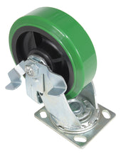 Load image into Gallery viewer, Polyurethane (DT, Green) Casters
