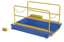 Load image into Gallery viewer, Ground Lift Scissor Tables with Handrails