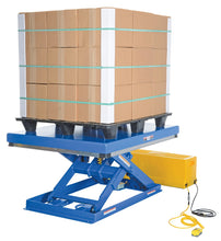 Load image into Gallery viewer, Low Profile Electric-Hydraulic Scissor Lift Tables