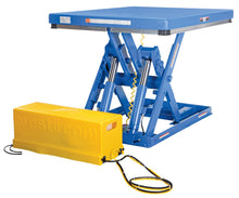 Load image into Gallery viewer, Low Profile Electric-Hydraulic Scissor Lift Tables