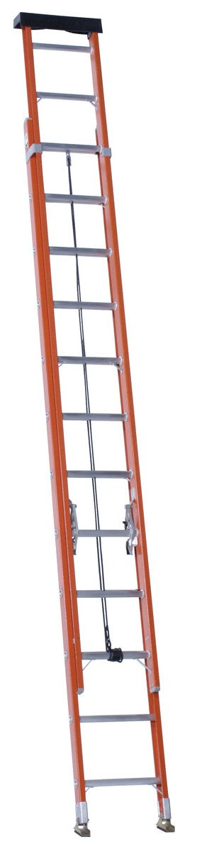 Fiberglass Extension Ladders with Aluminum Rungs