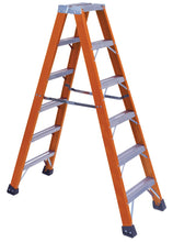 Load image into Gallery viewer, Fiberglass Twin Front Ladders