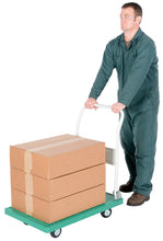 Load image into Gallery viewer, Plastic Platform Trucks with Fold Down Handle