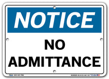 Load image into Gallery viewer, NOTICE SAFETY SIGNAGE