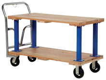 Load image into Gallery viewer, Double & Triple Decker Hardwood Platform Carts