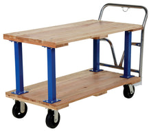Load image into Gallery viewer, Double & Triple Decker Hardwood Platform Carts