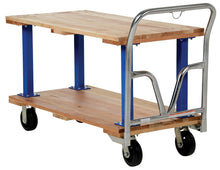 Load image into Gallery viewer, Double & Triple Decker Hardwood Platform Carts