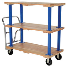Load image into Gallery viewer, Double & Triple Decker Hardwood Platform Carts