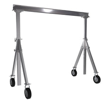 Load image into Gallery viewer, Adjustable Height Aluminum Gantry Cranes with Pneumatic Casters
