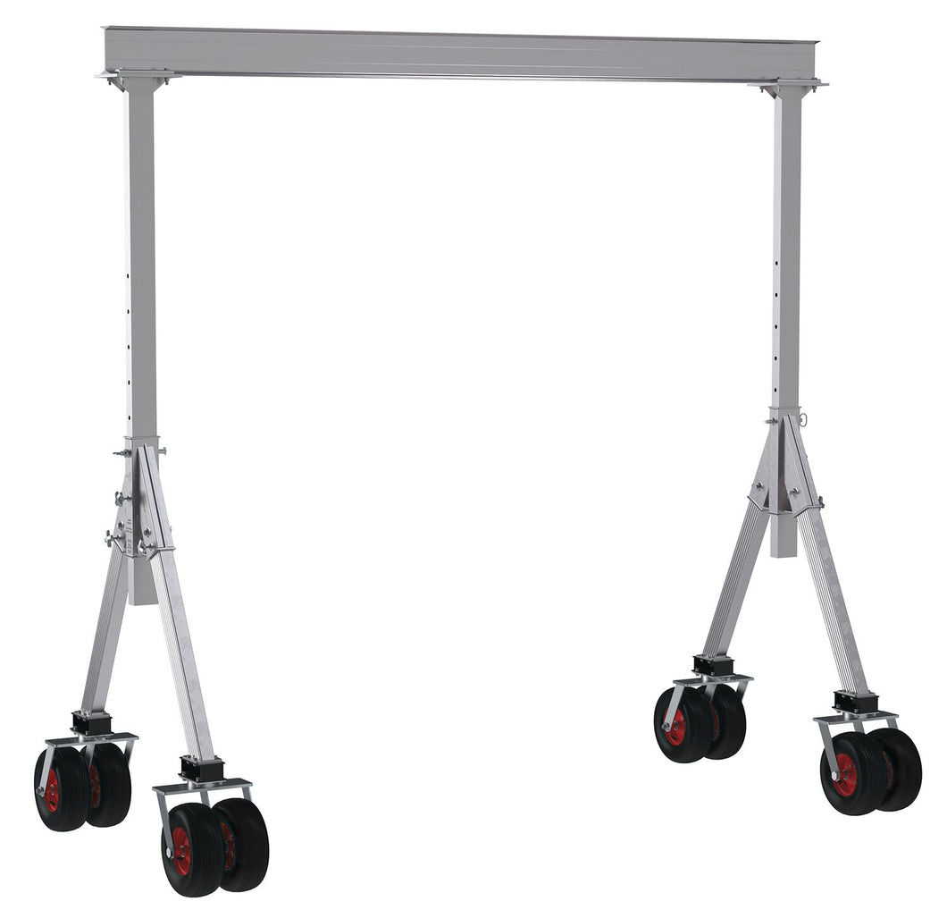 Adjustable Height Aluminum Gantry Cranes with Pneumatic Casters