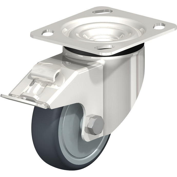 Stainless Steel Thermoplastic Rubber-Elastomer Casters