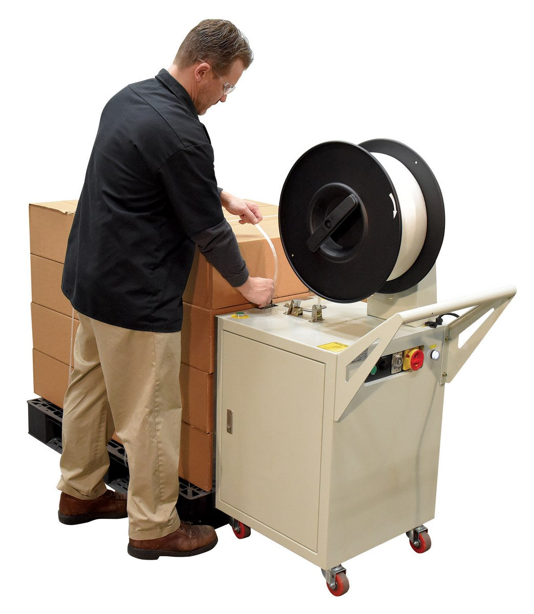 Semi-Automatic Pallet Probe Strapping Machine - Gold Key Equipment