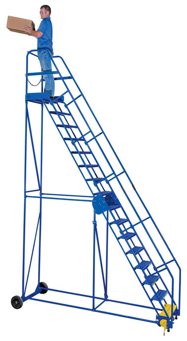 Rolling Warehouse Ladders (12-16 Step)