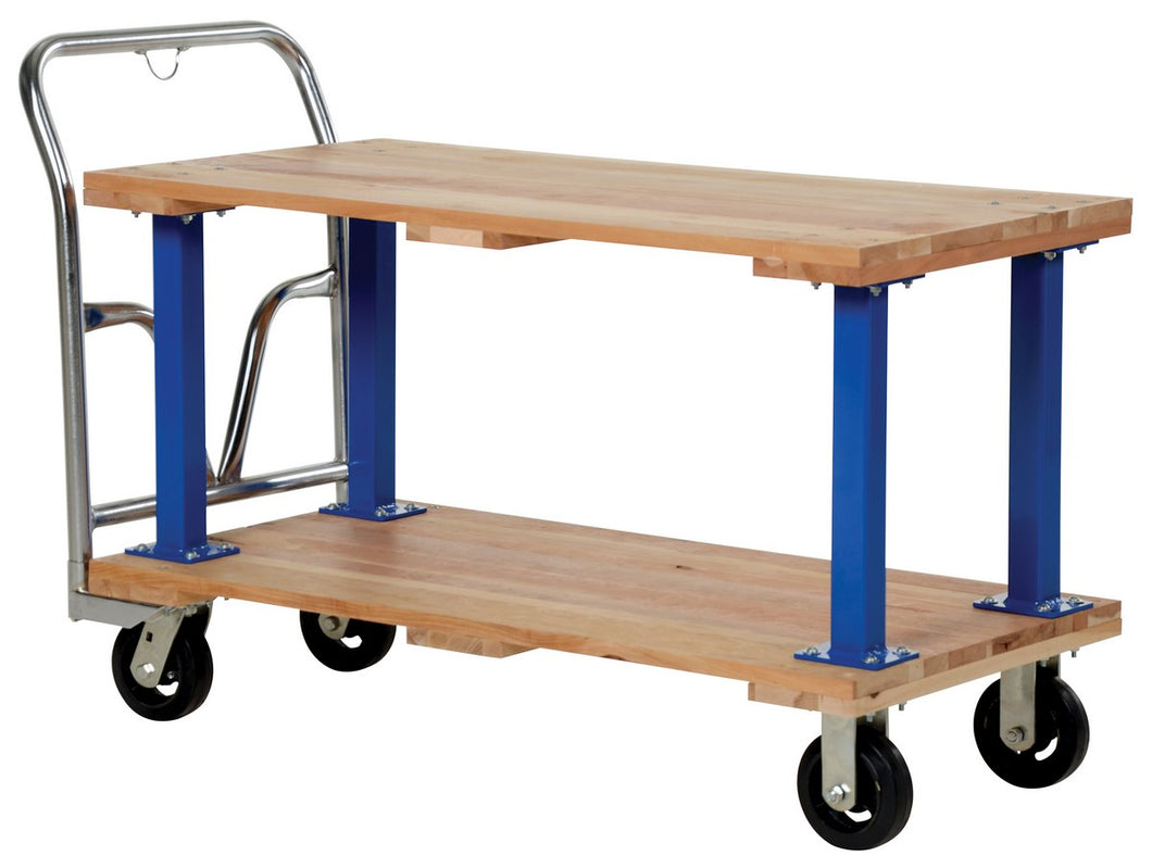 Double & Triple Decker Hardwood Platform Carts