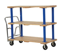 Load image into Gallery viewer, Double &amp; Triple Decker Hardwood Platform Carts
